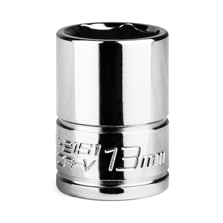 Capri Tools 1/4 in Drive 13 mm 6-Point Metric Shallow Socket 1-2151